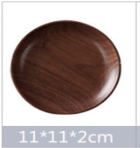 Round Wooden Plates