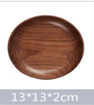Round Wooden Plates