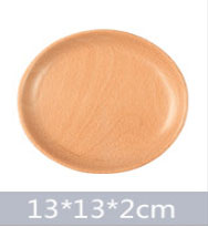 Round Wooden Plates