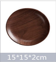 Round Wooden Plates