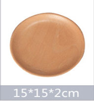 Round Wooden Plates