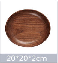 Round Wooden Plates