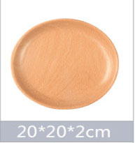 Round Wooden Plates